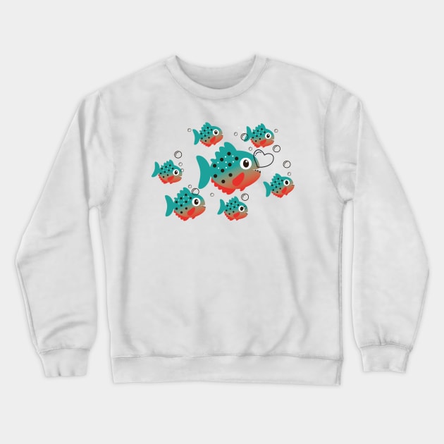 Piranha Crewneck Sweatshirt by Buen Corazón